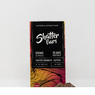 Toffee Crunch Sativa 500mg Shatter Bar