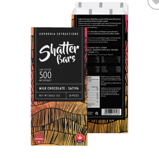 Milk Chocolate Sativa 500MG Shatter Bar