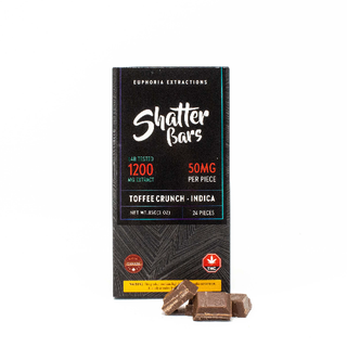 Toffee Crunch Indica 1200mg Shatter Bar