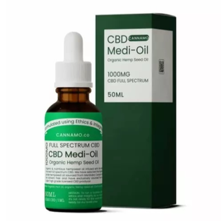 Cannamo – CBD – Medi Oil – Organic Hemp Seel Oil – 1000mg