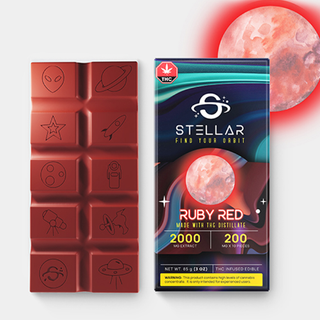 Ruby Red Chocolate Bar - 2000mg