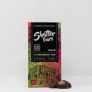 Dark Chocolate Vegan Sativa 500mg Shatter Bar by Euphoria Extractions