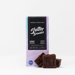 60mg Indica Shatter Brownies by Euphoria Extractions