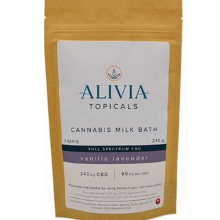Alivia Cannabis Milk Bath Full Spectrum CBD – Vanilla Lavender