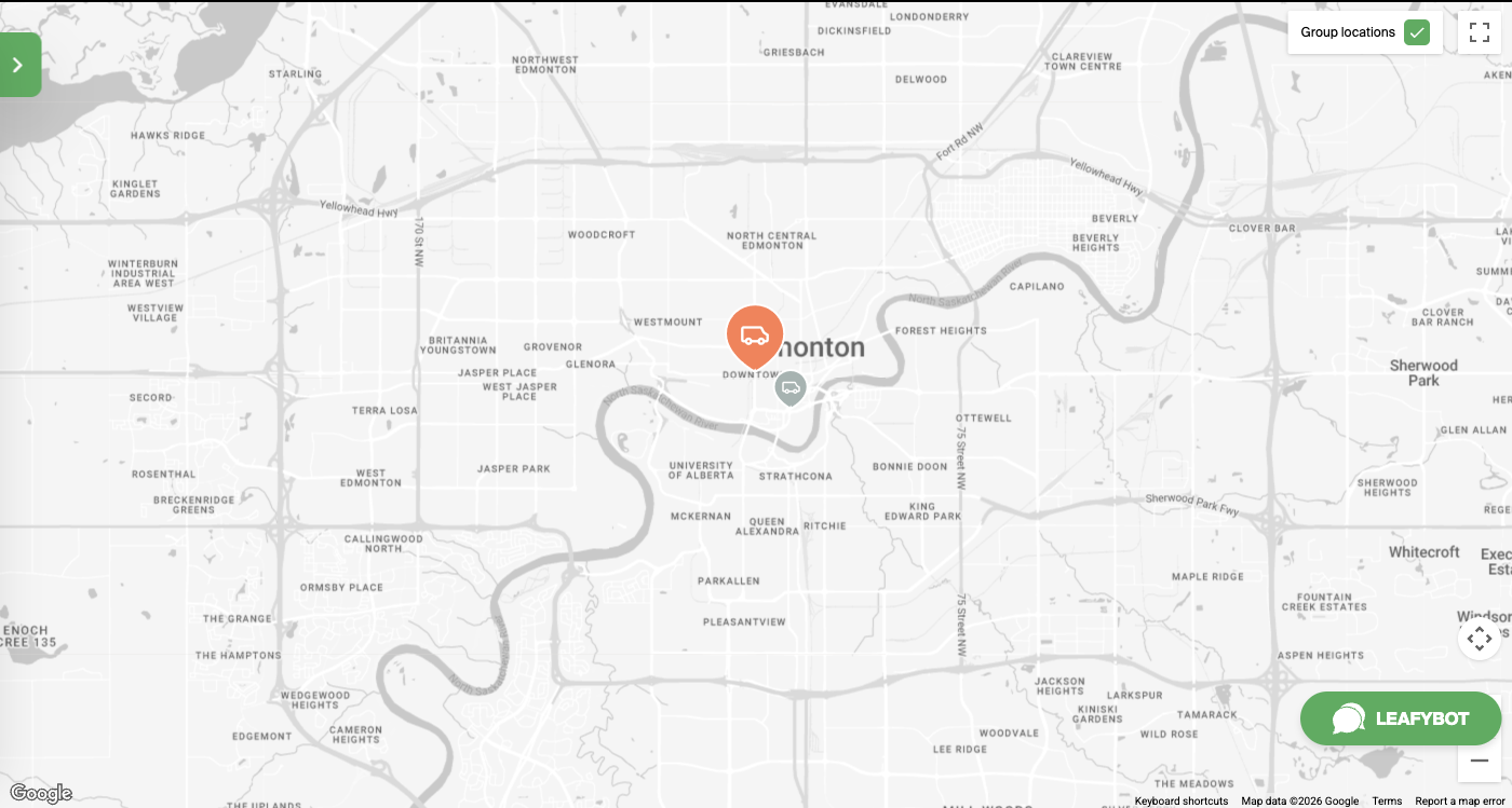 Edmonton map