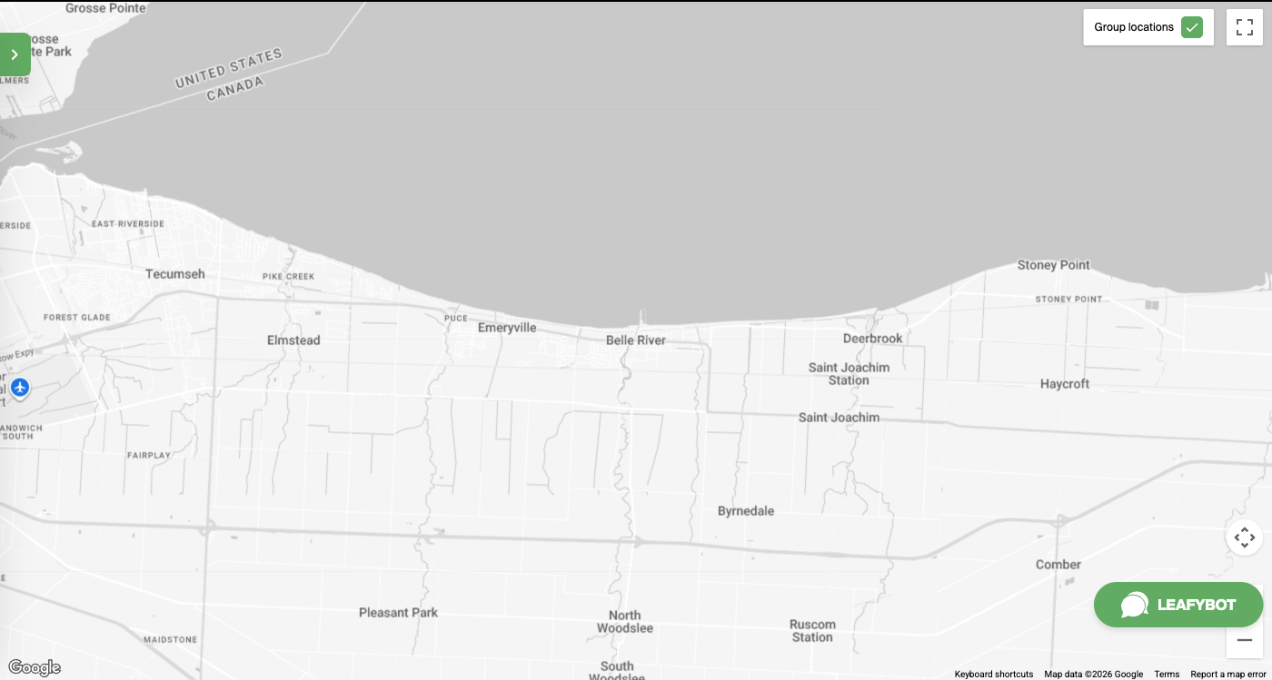 Belle River map