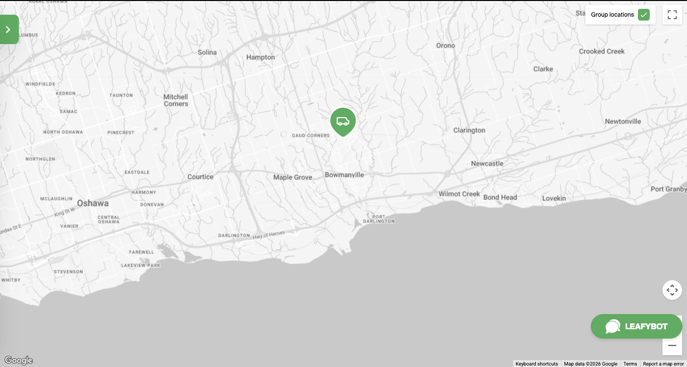 Bowmanville map