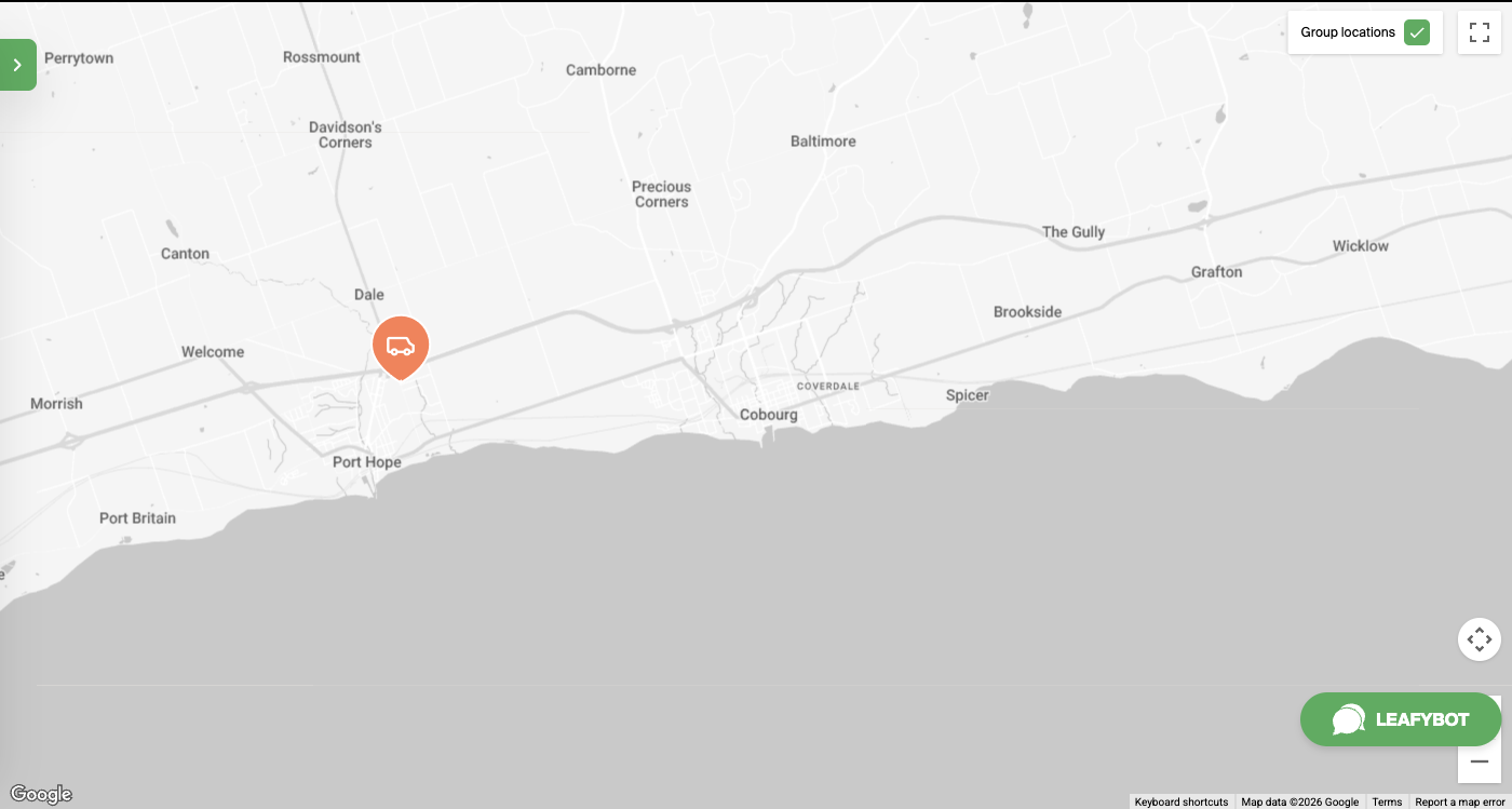 Cobourg map