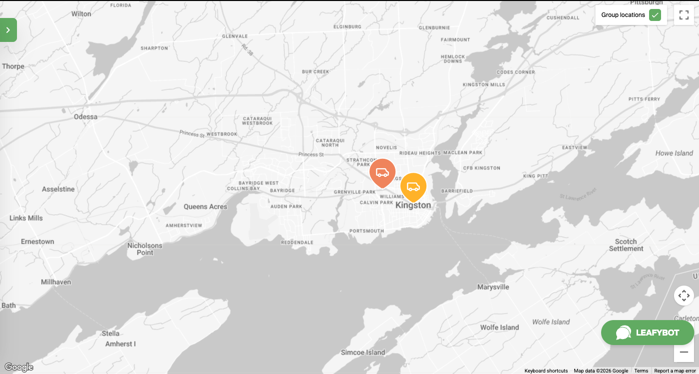 Kingston map