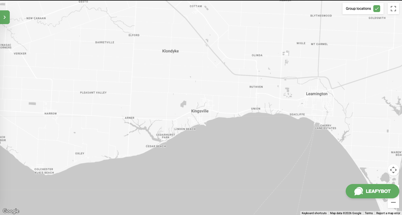 Kingsville map