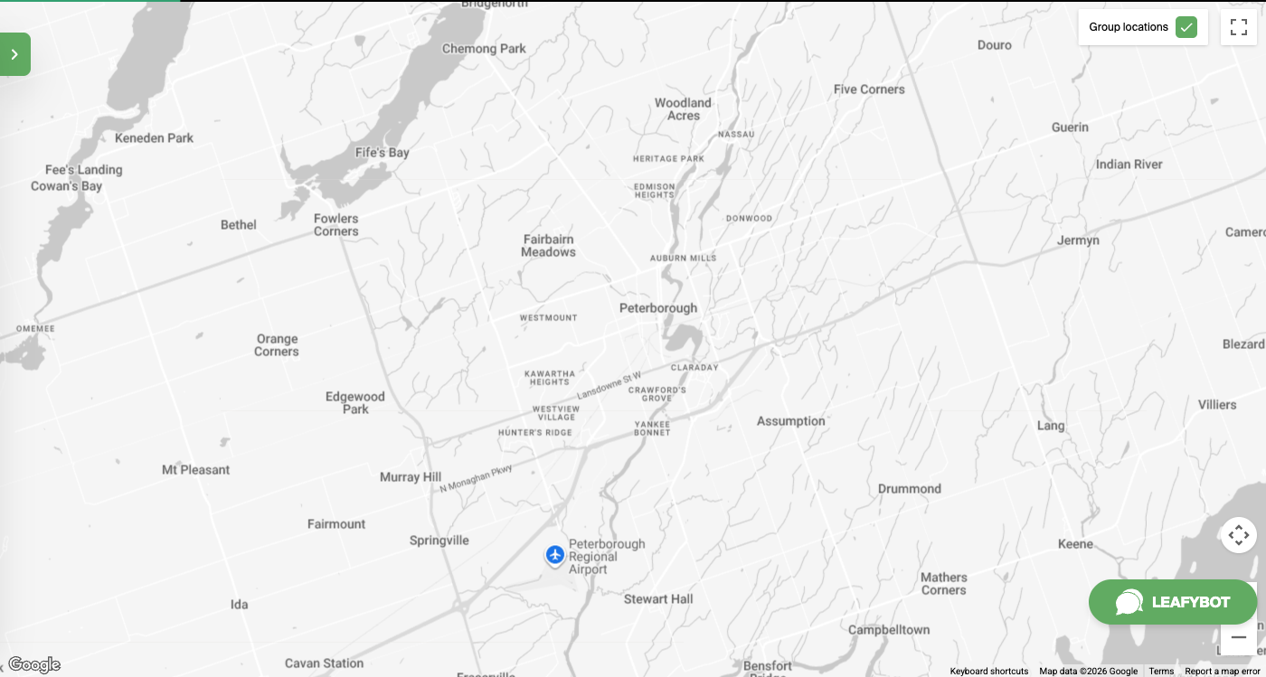 Peterborough map