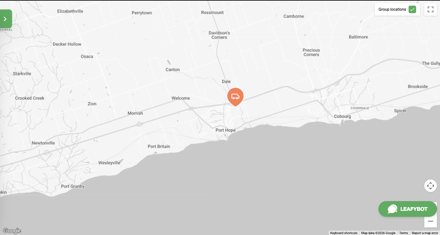 Port Hope map