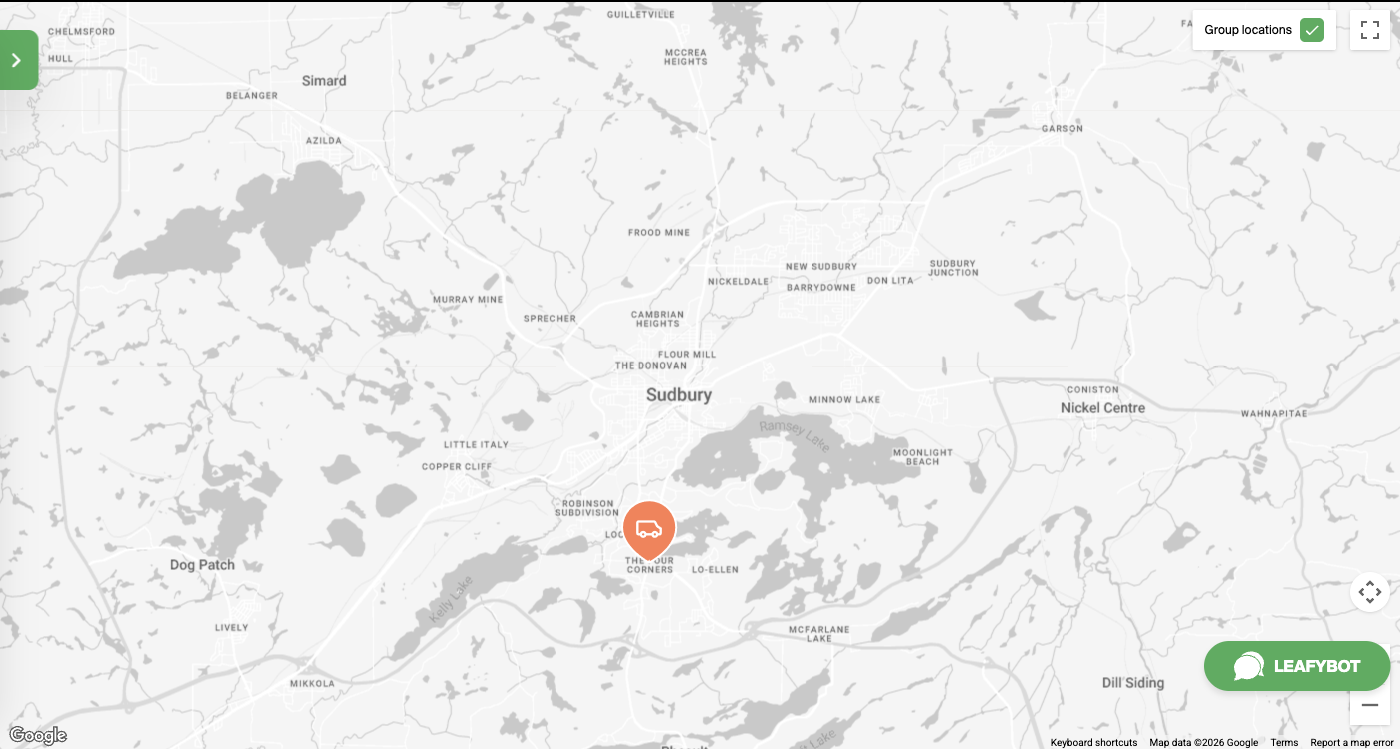 Sudbury map