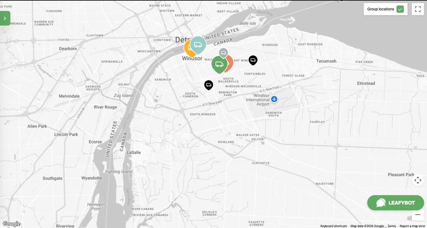 Windsor map