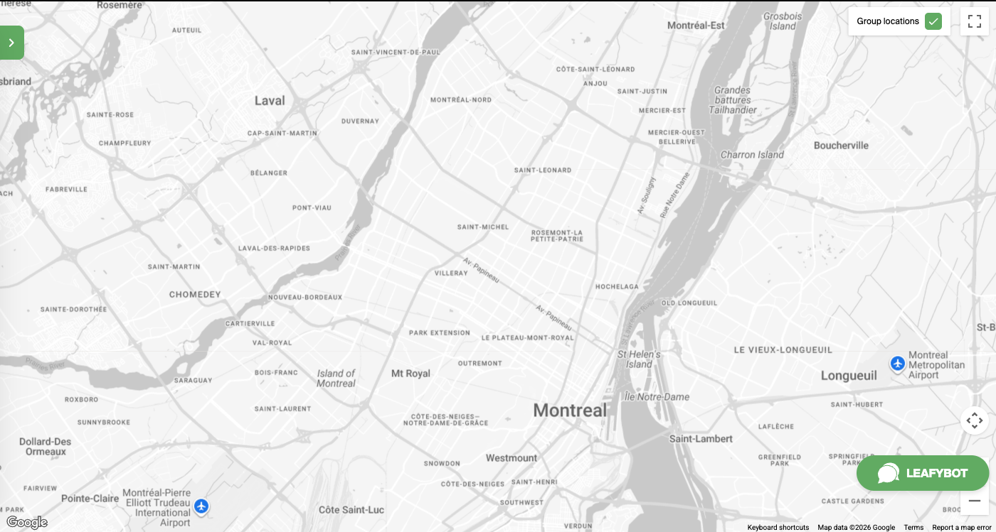 Montreal map