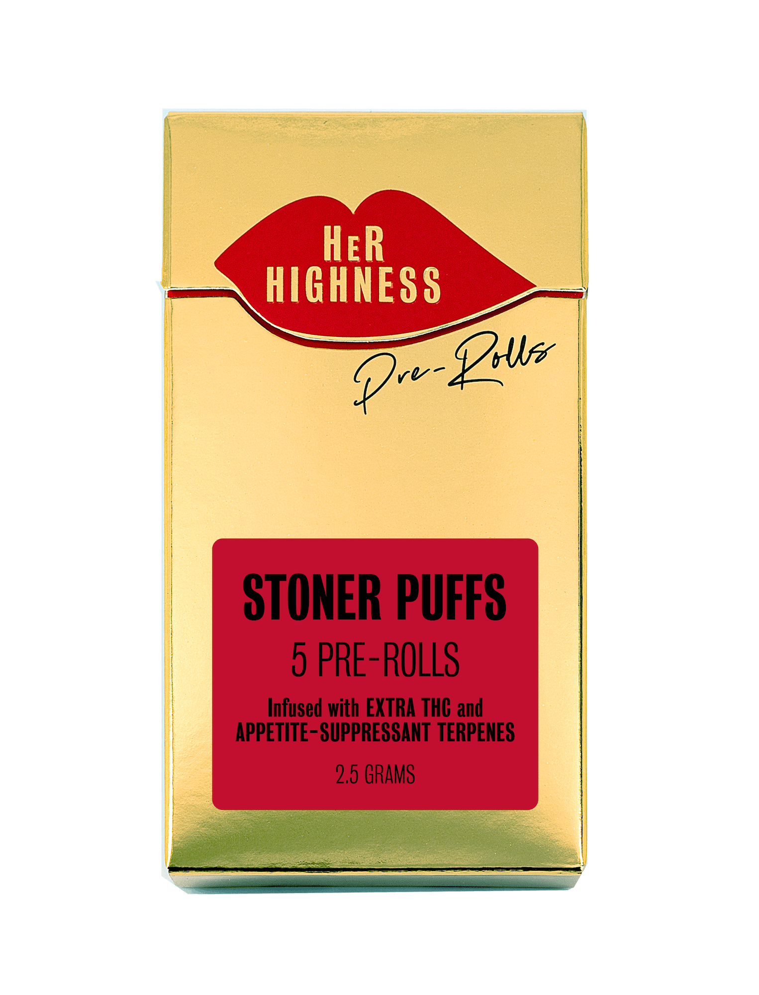 Stoner Puffs Infused Preroll 5 Pack 2.5g Her Highness Pre Roll Infused Nyc Bud Leafythings